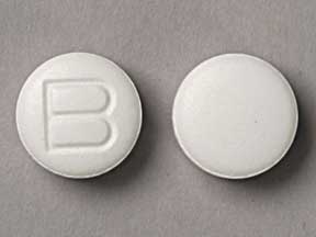 Pill B White Round is Bufferin