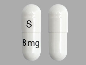 Pill S 8mg White Capsule-shape is Silodosin
