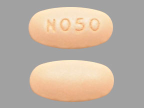 Pill N050 Orange Elliptical/Oval is Niva-Plus