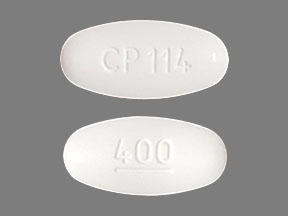 Pill CP114 400 White Oval is Acyclovir