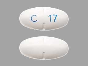 Pill C 17 White Elliptical/Oval is Gemfibrozil