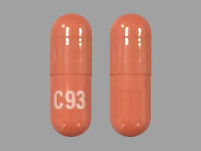 Pill C 93  Red Capsule-shape is Rivastigmine Tartrate