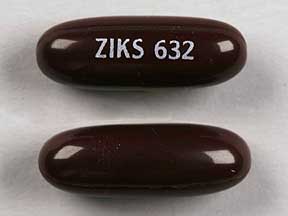 Pill ZIKS 632 is Hematogen FA ferrous fumarate 200 mg / ascorbic acid 250 mg / folic acid 1 mg / cyanocobalamin 10 mcg