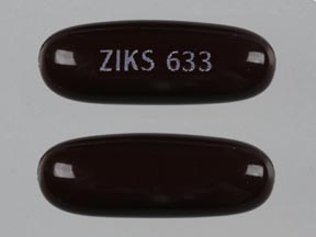 Pill ZIKS 633 is Hematogen Forte ferrous fumarate 460 mg / ascorbic acid 60 mg / folic acid 1 mg / cyanocobalamin / 10 mcg