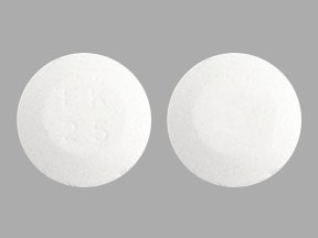 Pill EK 25 White Round is Effer-K