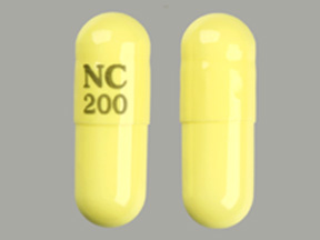 Pill NC 200 Yellow Capsule/Oblong is Carbamazepine Extended Release