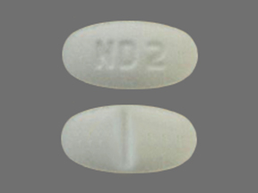 Pill ND2 White Oval is Dapsone