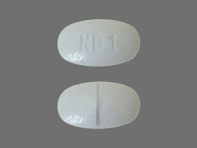 Pill ND1 White Oval is Dapsone