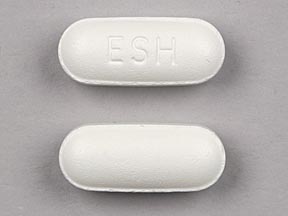 Pill ESH White Capsule/Oblong is Excedrin Sinus Headache