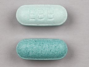 Pill EBB Green Capsule/Oblong is Excedrin Back & Body