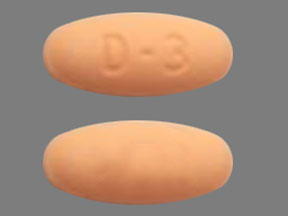 Pill D-3 Peach Oval is RenaPlex-D