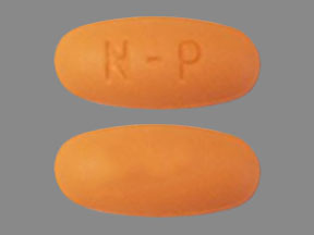 Pill N-P Orange Elliptical/Oval is RenaPlex
