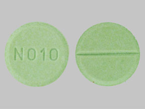 Pill N010 Green Round is Propranolol Hydrochloride