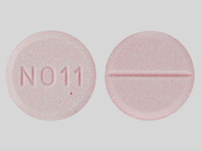 Pill N011 Pink Round is Propranolol Hydrochloride