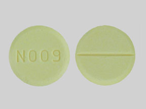 Pill N009 Yellow Round is Propranolol Hydrochloride