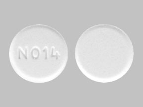 Pill N014 White Round is Atenolol