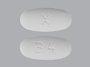 Pill X 34 White Oval is Famciclovir