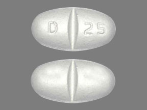 Pill D 25 White Oval is Gabapentin