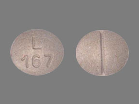 Pill L167 Tan Oval is Clonidine Hydrochloride