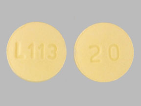 Pill L113 20 Yellow Round is Famotidine