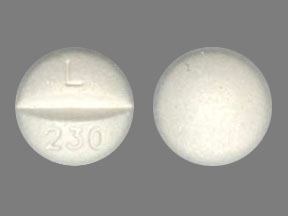 Hydrochlorothiazide and metoprolol tartrate 25 mg / 50 mg L 230