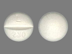 Hydrochlorothiazide and metoprolol tartrate 25 mg / 50 mg L 230