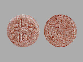 Pill ELP 10 Pink Round is Enalapril Maleate