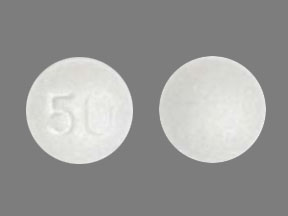 Pill 50 White Round is Quetiapine Fumarate