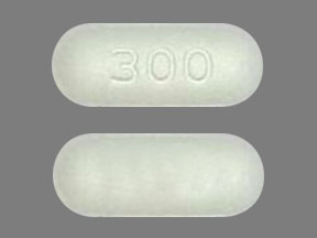 Pill 300 White Capsule-shape is Quetiapine Fumarate