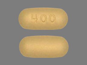 Pill 400 Yellow Capsule/Oblong is Quetiapine Fumarate