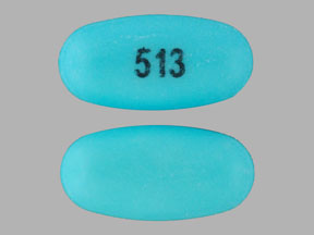 Pill 513 Blue Oval is Divalproex Sodium Delayed Release