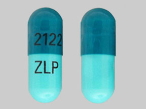 Pill ZLP 2122 Green Capsule/Oblong is Zaleplon