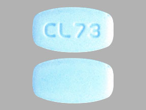 Pill CL 73 Blue Rectangle is Aripiprazole