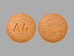 Pill A4 Orange Round is Adzenys XR-ODT