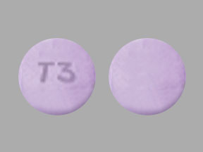 Pill T3 Purple Round is Cotempla XR-ODT