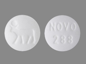 Pill NOVO 288 Logo White Round is Lopreeza