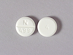 Pill 4 N 499 White Round is Albuterol Sulfate