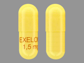 Pill EXELON 1,5mg Yellow Capsule-shape is Exelon