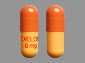 Pill EXELON 6 mg Red Capsule-shape is Exelon