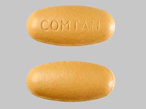 Pill COMTAN Brown Oval is Entacapone