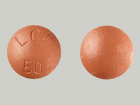 Pill LCE 50 Brown Round is Carbidopa, Entacapone and Levodopa