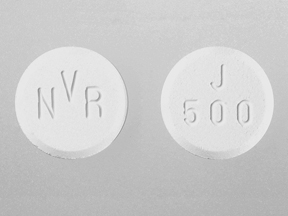 Pill Imprint NVR J 500 (Exjade 500 mg)