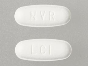 Pill NVR LCI White Elliptical/Oval is Tekturna HCT