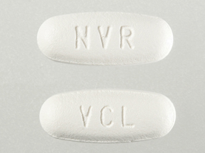 Pill NVR VCL White Elliptical/Oval is Exforge HCT