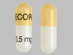 Pill HECORIA 0.5 mg White Capsule/Oblong is Hecoria