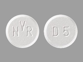 Pill NVR D5 White Round is Afinitor Disperz