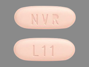 Pill NVR L11 Pink Oval is Entresto