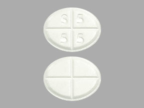 Pill S 5 5 5 White Oval is Methylprednisolone