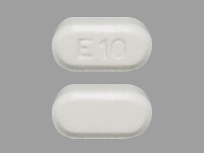 Pill E 10 White Capsule/Oblong is Ezetimibe