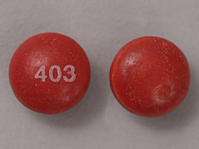 Pill 403 Red Round is Pseudoephedrine Hydrochloride